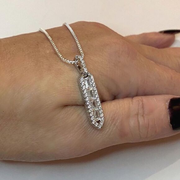 The Empire Estate inspired 925 Silver Pendant necklace - Picture 3 of 8